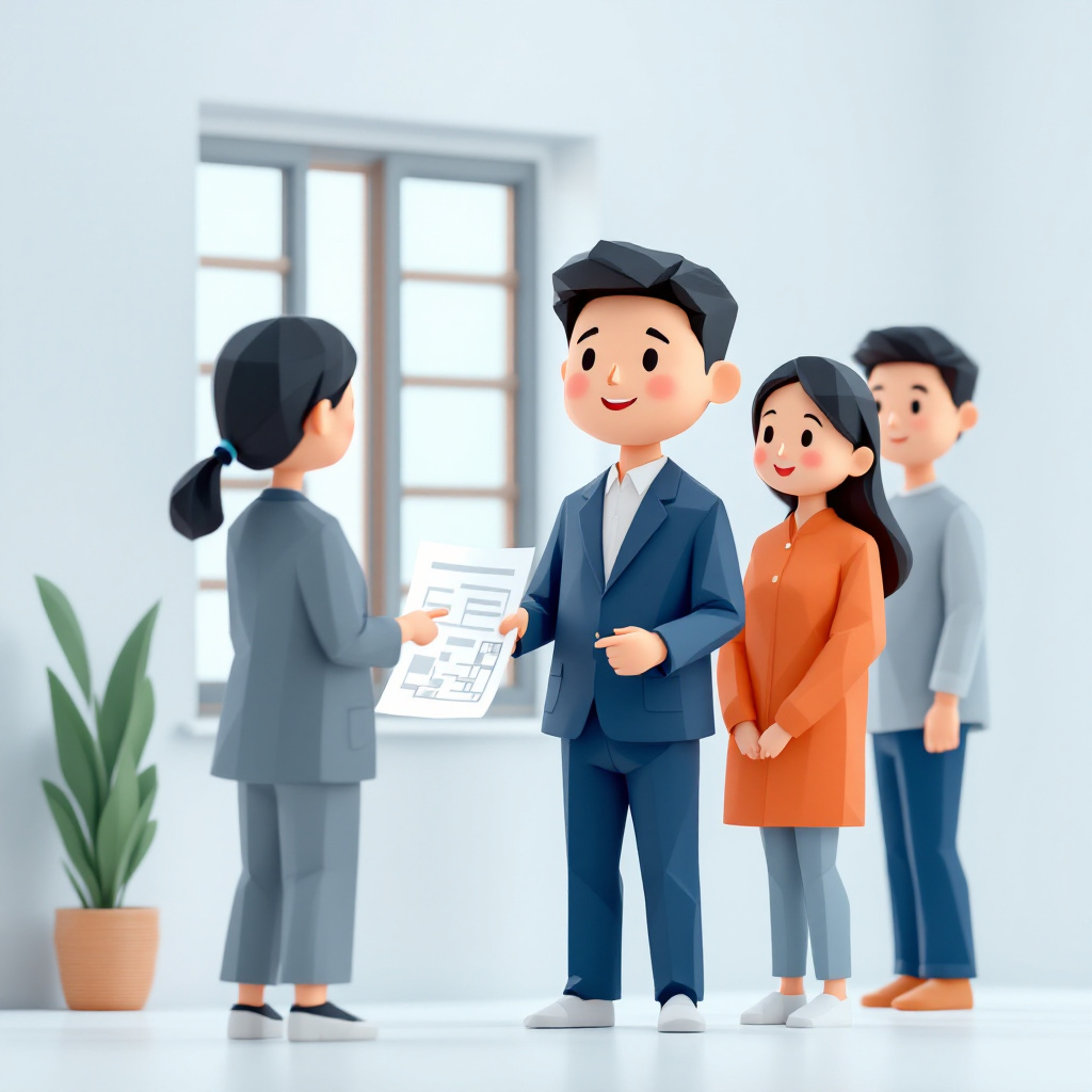宅建士・不動産仲介のキャラクターイラスト